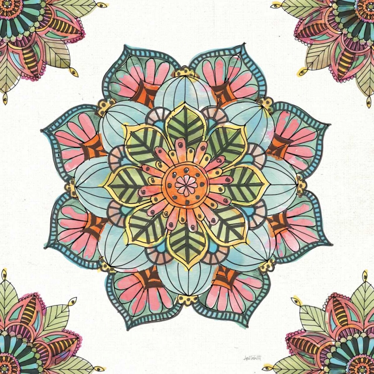 Mandala Morning V Poster Print by Anne Tavoletti - Item # VARPDX34829